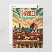 Florence Vintag Postkarte (Vorne/Hinten)