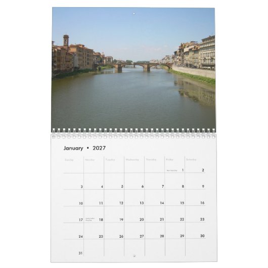 FLORENCE Wall Calendar Kalender (Jan 2027)