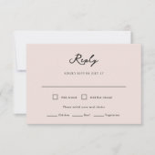 Florence Wedding RSVP Card Karte (Vorderseite)