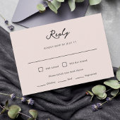 Florence Wedding RSVP Card Karte