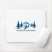Florence Wisconsin Ski Resort Skiing Skier Mousepad (Mit Mouse)
