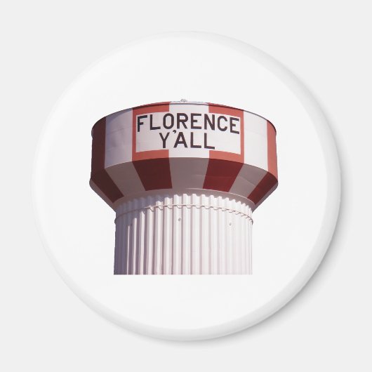 Florence Y'all Water Tower Magnet (Vorne)