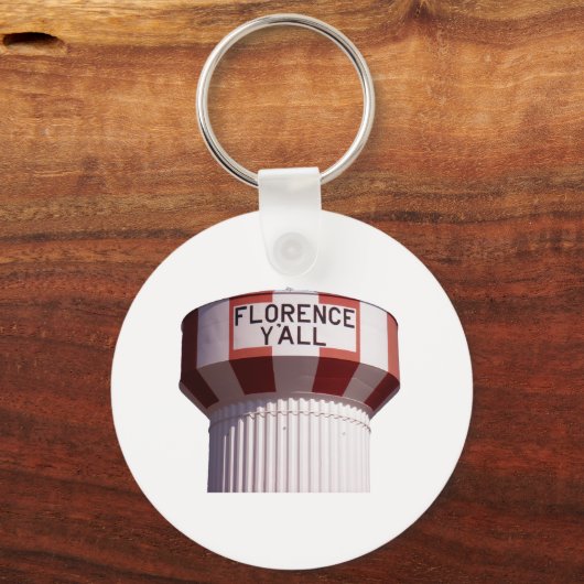 Florence Y'all Water Tower Schlüsselanhänger (Vorderseite)