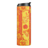 Florence Yellow und Orange Floral Thermosbecher (Nach links gedreht)