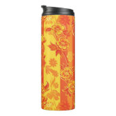 Florence Yellow und Orange Floral Thermosbecher (Nach rechts gedreht)