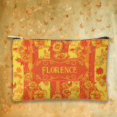 Florence Yellow und Orange Floral Zubehörtasche