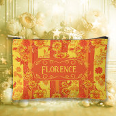Florence Yellow und Orange Floral Zubehörtasche