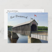 Florenceville Bridge New Brunswick Canada Postkarte (Vorne/Hinten)