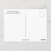 Florenceville Bridge New Brunswick Canada Postkarte (Rückseite)