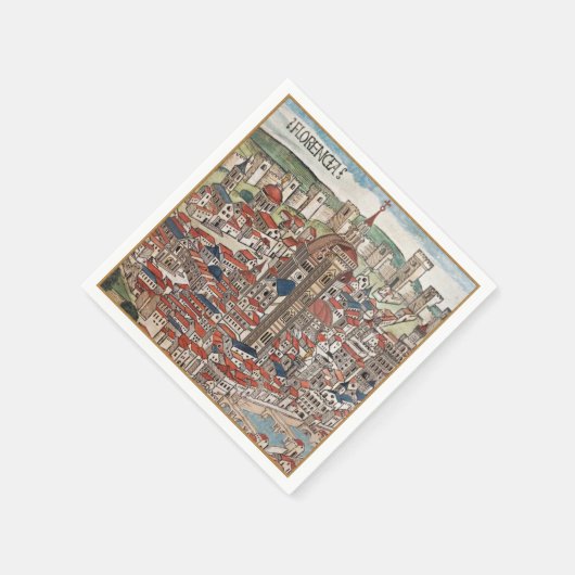 Florencia 1493 Cocktail Party Empfang Servietten (Ecke)