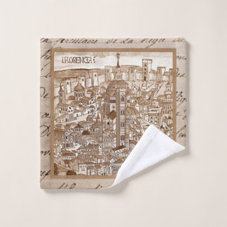 Florencia Sepia 1493 Wash Tuch