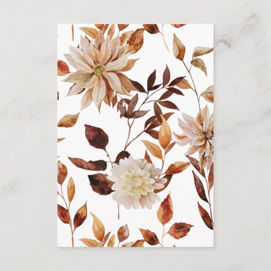 Florendetails Begleitkarte (Rückseite)