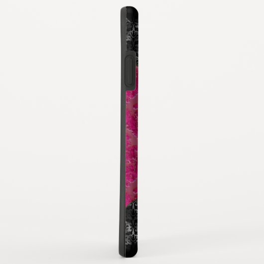 Florendyne Elegant Damask Monogram Case-Mate iPhone Hülle (Hinten/Rechts)