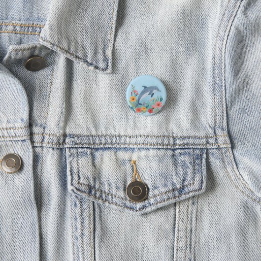 Florener Delfin Button (Beispiel)