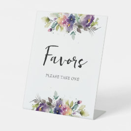 Florenfavoriten für Wasserfarben Sockelschild