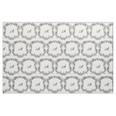 Florengrenze mit Monogramm Stoff (Fat Quarter (45,7 x 55,9 cm))