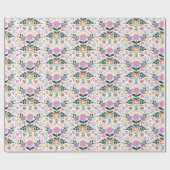 Florenhellrosa Hintergrund Geschenkpapier (Flach)