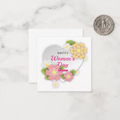 Florenkarte für Frauen Mitteilungskarte (Vorderseite/Rückseite Beispiel)