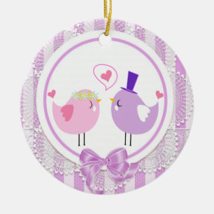 Florenliebvögel Keramik Ornament