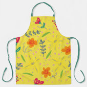 Florennahtlose Muster und Blätter Schürze (Vorderseite)