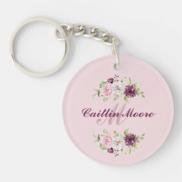 Florenname und anfängliche Monogramm Acrylsäure-Sc Schlüsselanhänger