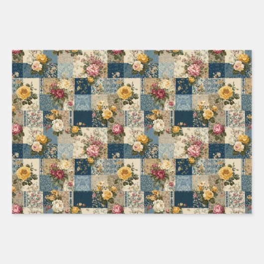 Florenpolster Geschenkpapier Set (Vorderseite 3)