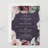 Florenromantik | Pflaumenhochzeit Einladung (Vorderseite)