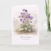 Florens tardiva The Late Bloomer Botanical Karte (Vorderseite)