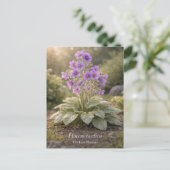 Florens tardiva The Late Bloomer Botanical Postkarte (Stehend Vorderseite)
