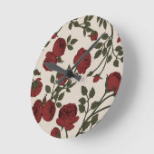 Florentina-Rose Runde Wanduhr (Winkel)