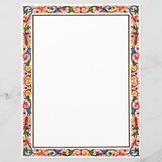 Florentine Arabesque Einladungsvorlage (Vorderseite)