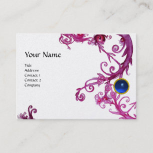 FLORENTINE BAROQUE MONOGRAM GEM Blue Perle Visitenkarte