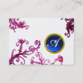 FLORENTINE BAROQUE MONOGRAM GEM Blue Perle Visitenkarte (Rückseite)