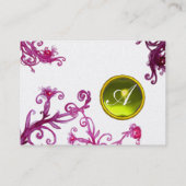 FLORENTINE BAROQUE MONOGRAM GEM gelbes Gold Visitenkarte (Rückseite)