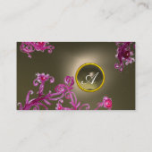 FLORENTINE BAROQUE MONOGRAM GEM grau Visitenkarte (Rückseite)