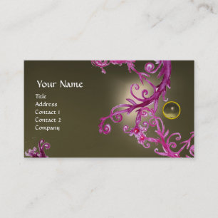 FLORENTINE BAROQUE MONOGRAM GEM grau Visitenkarte