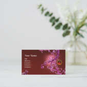 FLORENTINE BAROQUE MONOGRAM GEM rot Visitenkarte (Stehend Vorderseite)