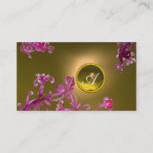 FLORENTINE BAROQUE MONOGRAMM GEM gelb Visitenkarte (Rückseite)