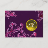 FLORENTINE BAROQUE MONOGRAMM GEM gelb Visitenkarte (Rückseite)