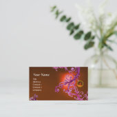 FLORENTINE BAROQUE MONOGRAMM GEM orange Visitenkarte (Stehend Vorderseite)