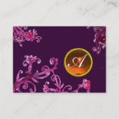 FLORENTINE BAROQUE MONOGRAMM GEM orange Visitenkarte (Rückseite)