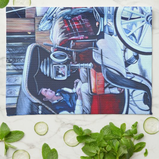 Florentine Charm Geschirrtuch (Gefaltet)