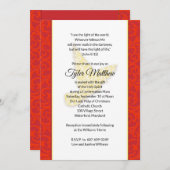 Florentine Dove Confirmation Einladung (Vorne/Hinten)