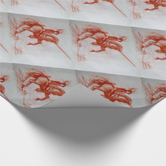 FLORENTINE KNIGHT AUF HORSEBACK GESCHENKPAPIER (Ecke)