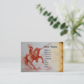 FLORENTINE KNIGHT AUF HORSEBACK Monogram Visitenkarte (Stehend Vorderseite)