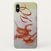 FLORENTINE KNIGHT AUF HORSEBACK-Monogramm Case-Mate iPhone Hülle (Rückseite)