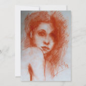 FLORENTINE KNIGHT AUF HORSEBACK Pergamenteis Einladung (Rückseite)