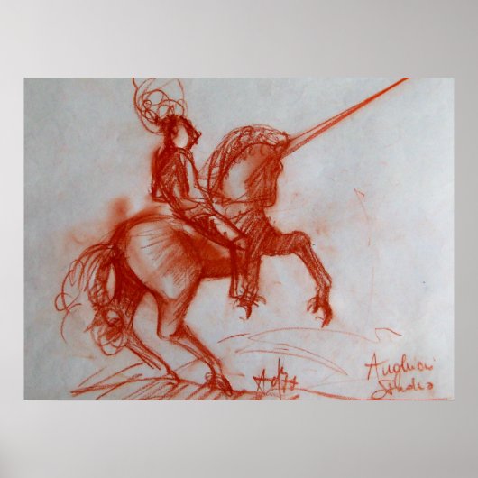 FLORENTINE KNIGHT AUF HORSEBACK POSTER (Vorne)