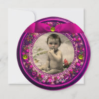 FLORENTINE OBST PINK RIBBON BABY MÄDCHEN DUSCHE