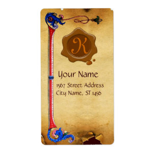 FLORENTINE PARCHMENT BROWWAX SIEGEL MONOGRAM